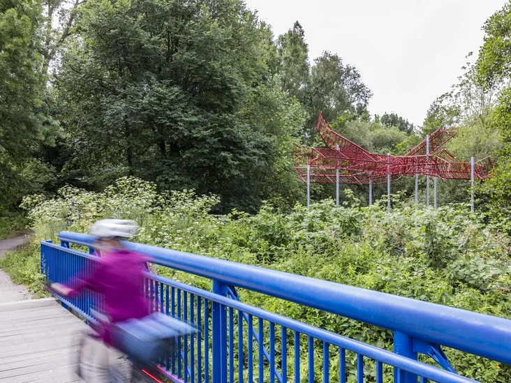 Geführte Fahrradtour zur Ausstellung »Der Fluss bin ich«